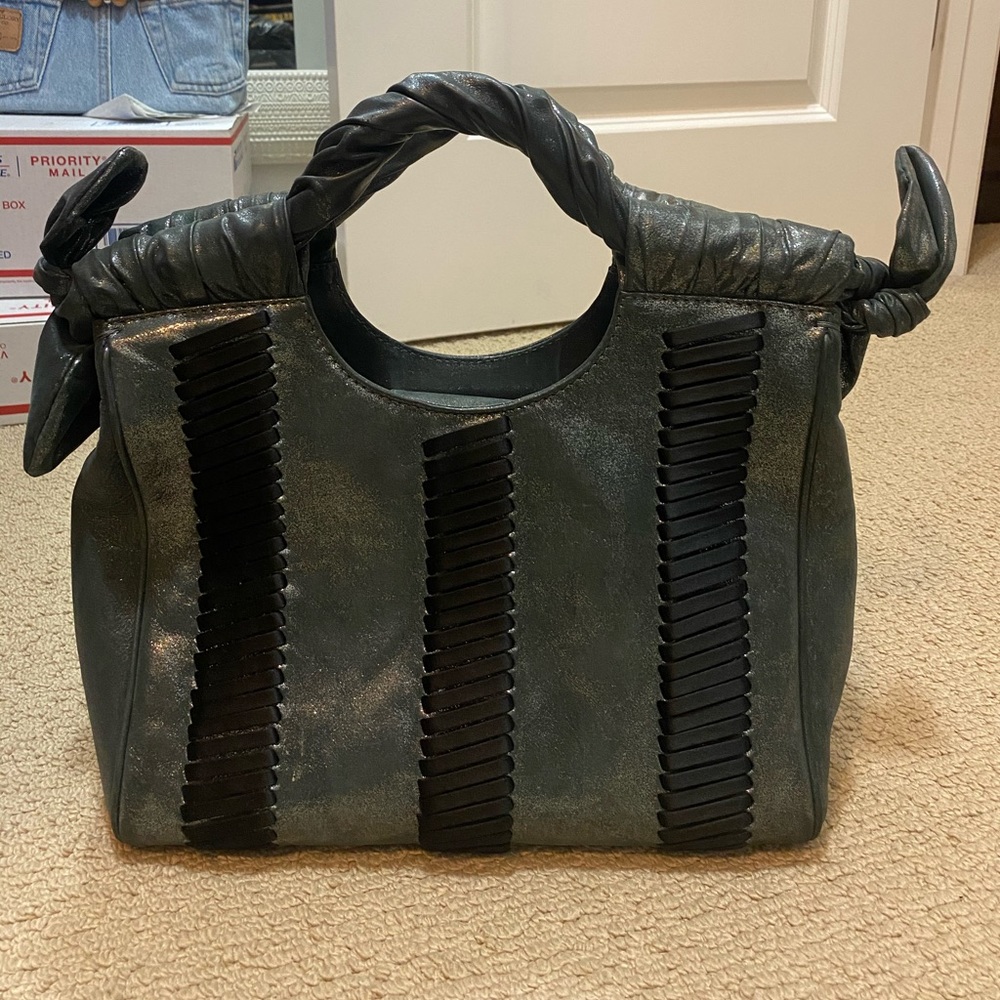 Rare GioGio Armani handle Metallic bag
